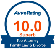 Avvo Rating 10.0 Superb Top Attorney Family Law & Divorce